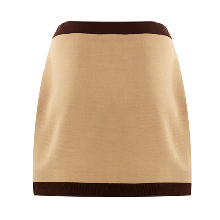 ARTEMIS TROMPE LOEIL KNIT MINI SKIRT