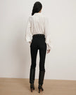 DEMARIS RUFFLES BUTTON DOWN BLOUSE