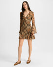 ADRIENNE SILK MINI DRESS