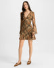 ADRIENNE SILK MINI DRESS