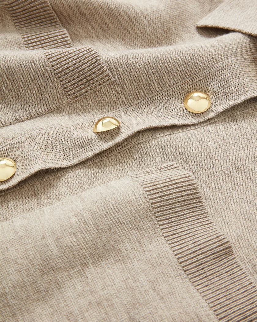 MADDEN MERINO WOOL MINI SHIRTDRESS