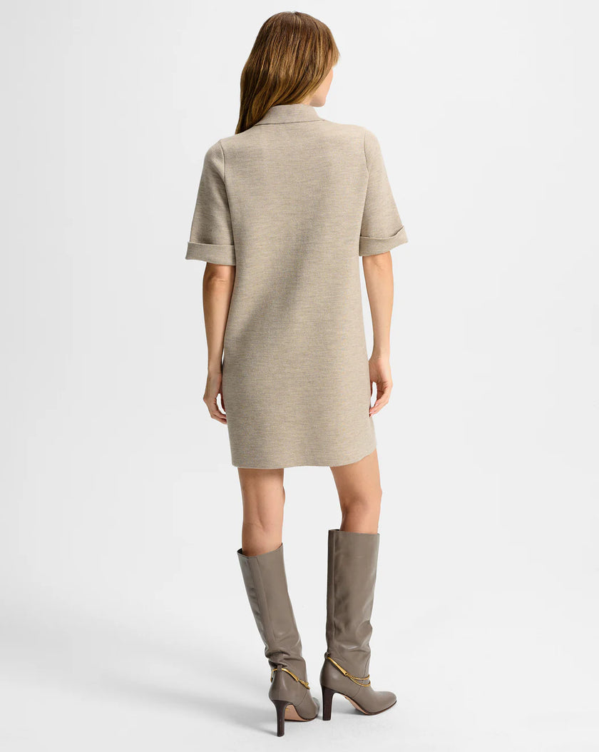 MADDEN MERINO WOOL MINI SHIRTDRESS