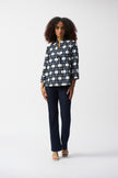 GEOMETRIC JACQUARD TRAPEZE JACKET