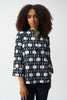 GEOMETRIC JACQUARD TRAPEZE JACKET