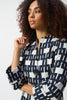GEOMETRIC JACQUARD TRAPEZE JACKET