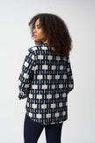 GEOMETRIC JACQUARD TRAPEZE JACKET