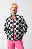 JACQUARD DOT BOXY JACKET