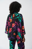 GEORGETTE TROPICAL PRINT WRAP TOP