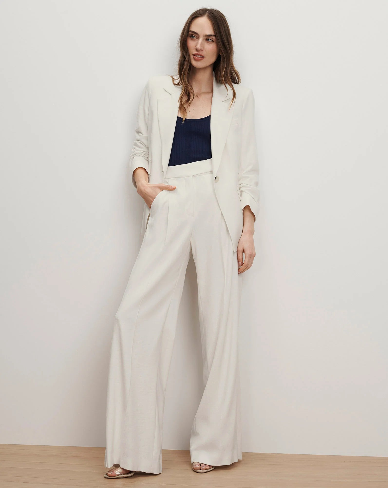 MARBEAU WIDE LEG PANT IN DOVE