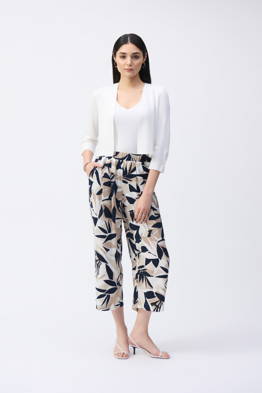 SWEATER KNIT COVER UP WITH PEARL ORNAMENTS