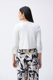 SWEATER KNIT COVER UP WITH PEARL ORNAMENTS