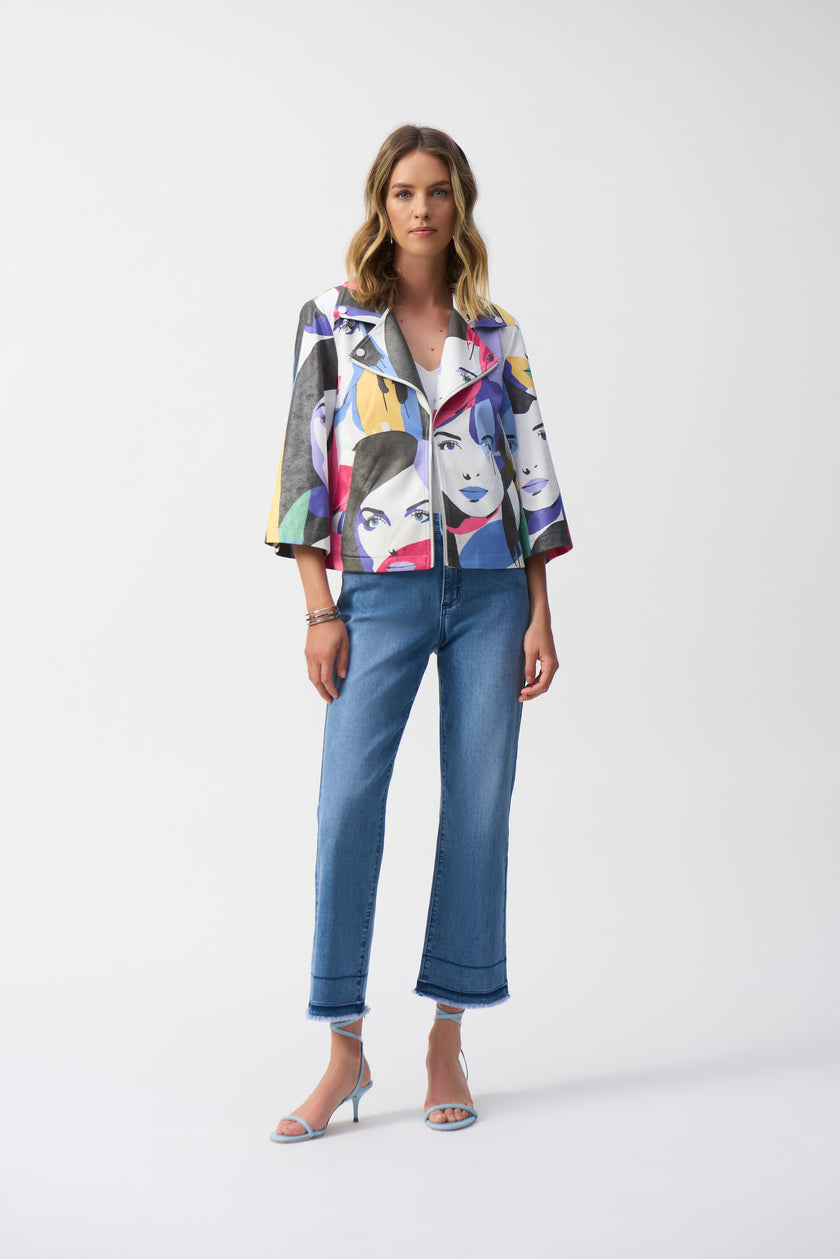 FLARE CROP STRETCH JEANS