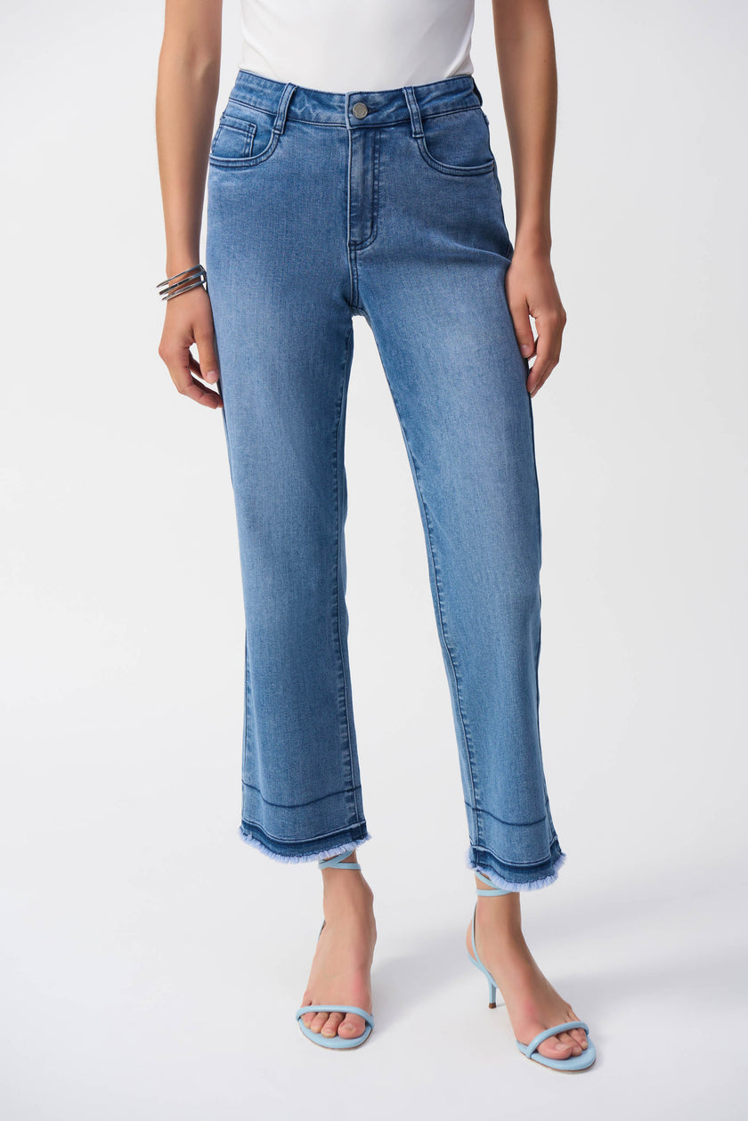 FLARE CROP STRETCH JEANS