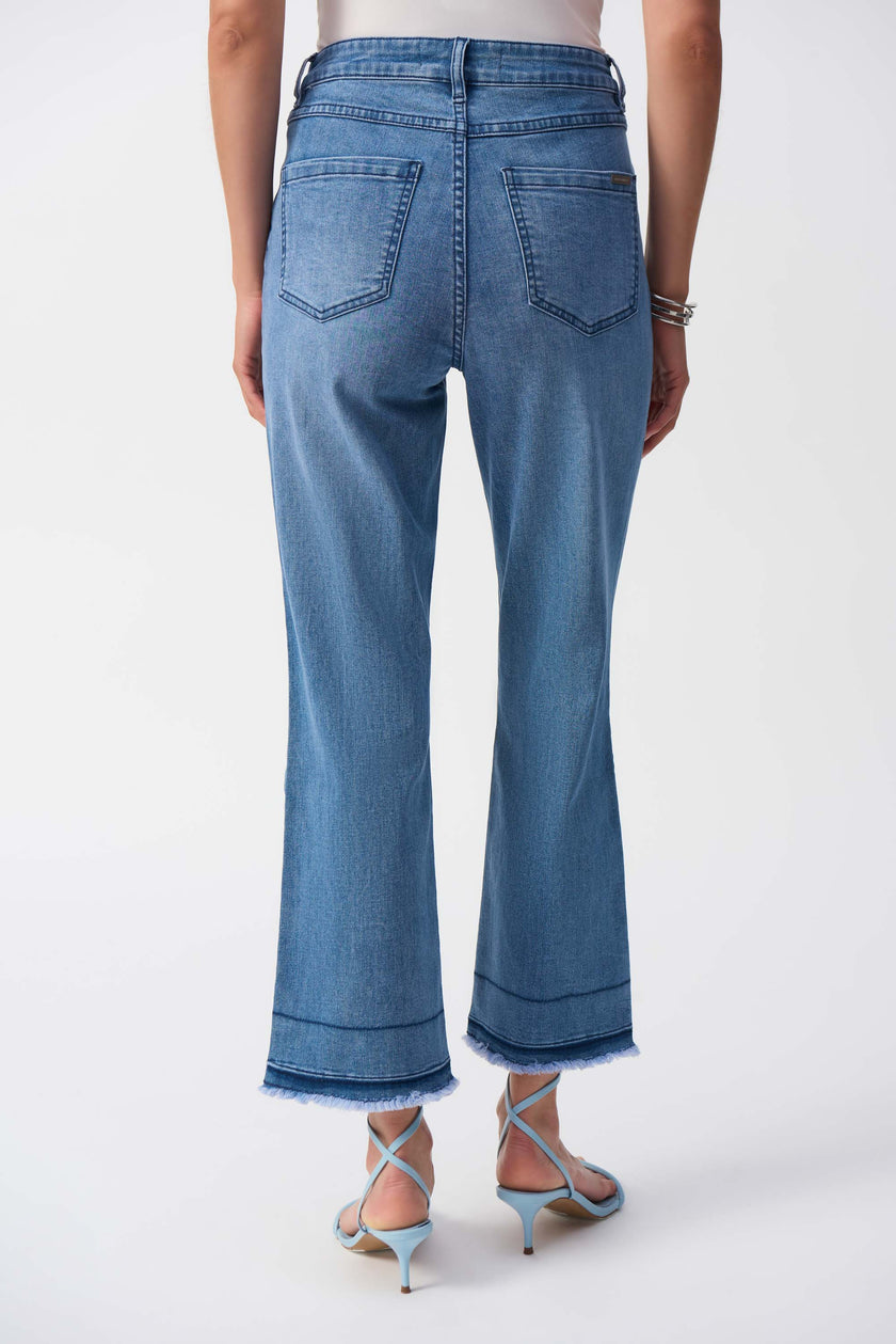 FLARE CROP STRETCH JEANS