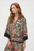 WOVEN PAISELY PRINT BOXY TOP