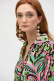 WOVEN PAISELY PRINT BOXY TOP