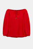 WOVEN EGGSHELL FLARED TOP