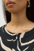 SEERSUCKER ABSTRACT PRINT ALINE DRESS