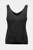 METALLIC KNITTED CAMISOLE WITH RHINESTONES