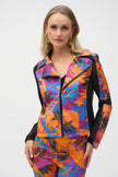 SCUBA TROPICAL PRINT FITTED JACKET