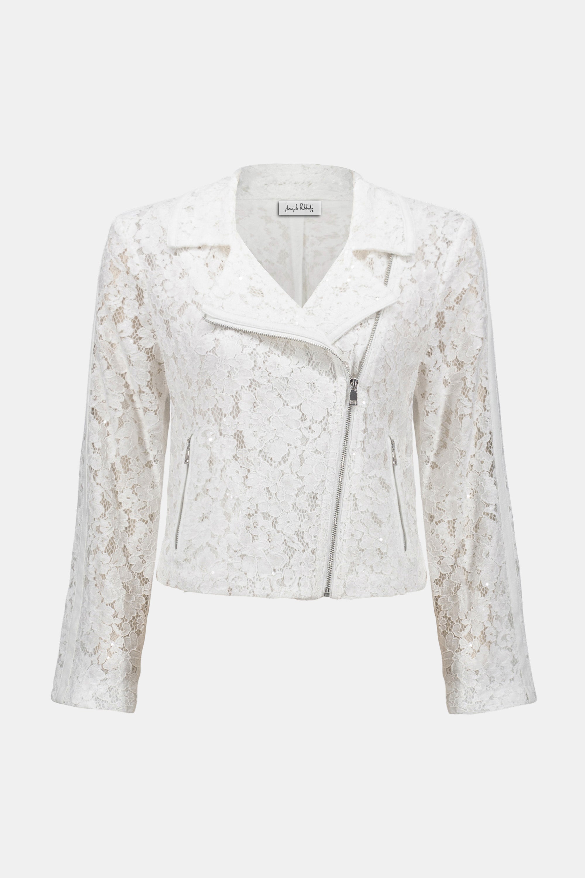 LACE FITTED MOTO JACKET