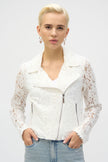 LACE FITTED MOTO JACKET