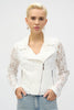 LACE FITTED MOTO JACKET