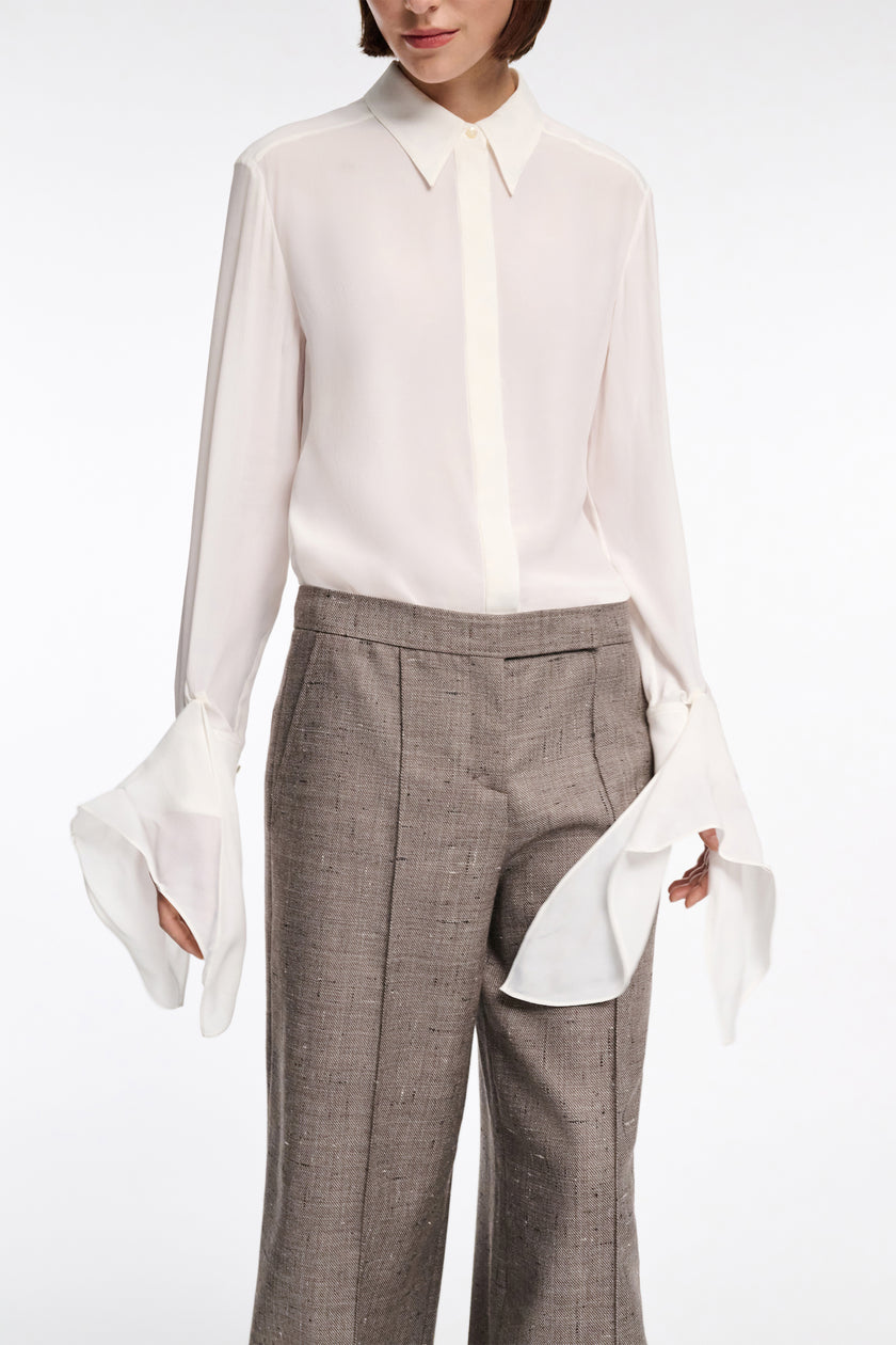 SOFT VIBES TIE SLEEVE BLOUSE