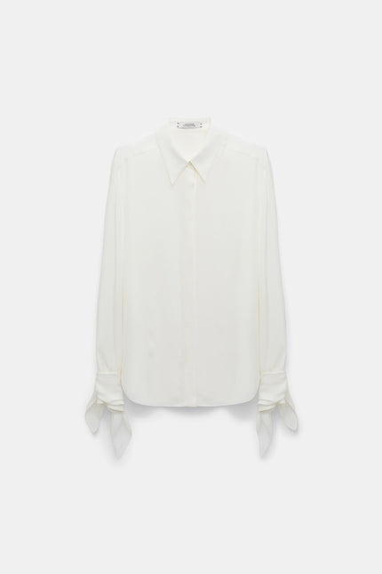 SOFT VIBES TIE SLEEVE BLOUSE