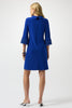 SILKY KNIT AND NOVELTY ALINE DRESS