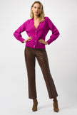 LEATHERETTE WIDE LEG PULL ON PANTS