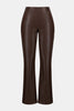 LEATHERETTE WIDE LEG PULL ON PANTS