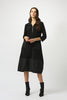 SILK KNIT AND MEMORY COCOON DRESS