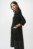 SILK KNIT AND MEMORY COCOON DRESS
