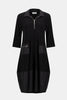 SILK KNIT AND MEMORY COCOON DRESS