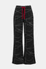 JACQUARD KNIT ABSTRACT PRINT WIDE LEG PANTS