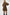 RECYCLED GEORGETTE ANIMAL PRINT TRAPEZE DRESS