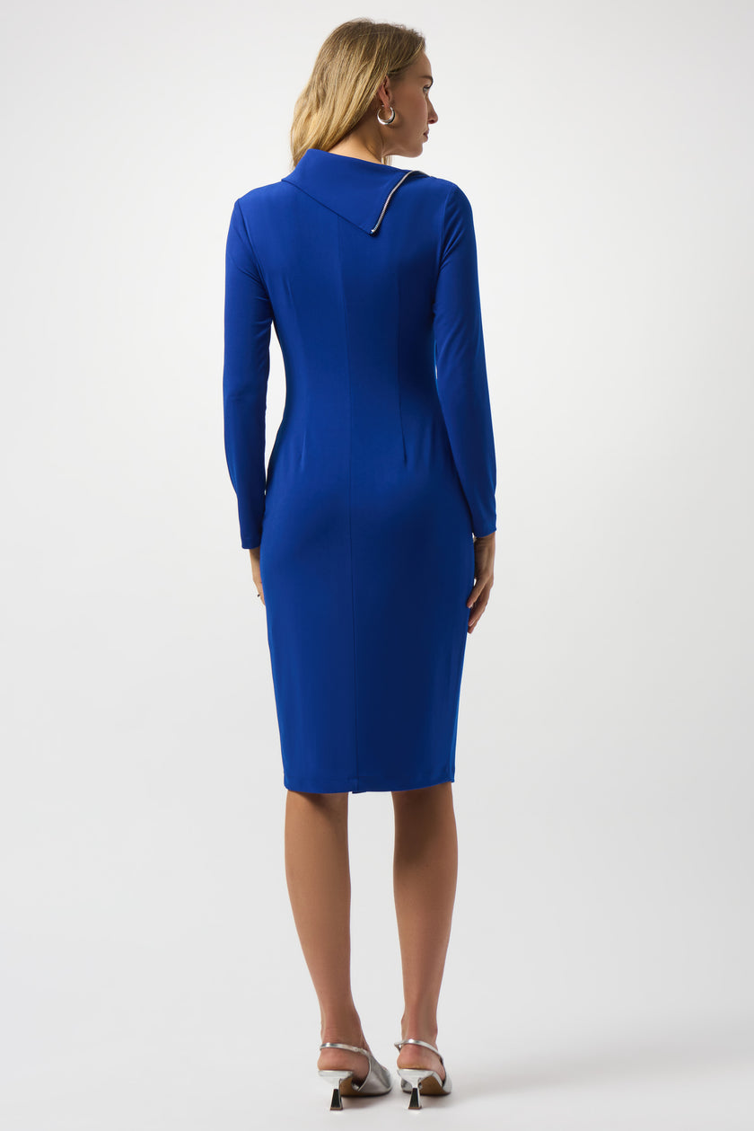 MOSS CREPE SHEATH DRESS