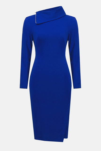 MOSS CREPE SHEATH DRESS