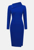 MOSS CREPE SHEATH DRESS