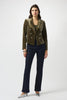 VELVET KNIT FITTED BLAZER