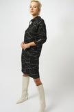 NOVELTY CHECKERED PRINT SWING JACKET