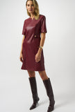 LEATHERETTE ALINE DRESS