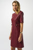 LEATHERETTE ALINE DRESS