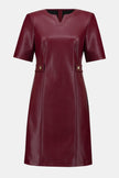 LEATHERETTE ALINE DRESS