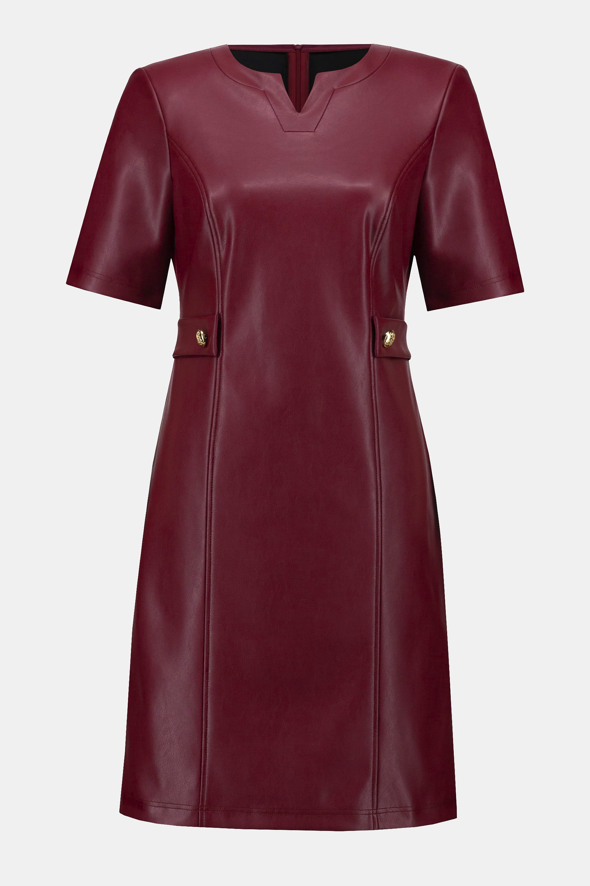 LEATHERETTE ALINE DRESS