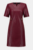 LEATHERETTE ALINE DRESS
