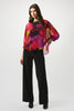 RECYCLED CHIFFON FLORAL PRINT BOXY TOP