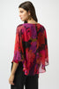RECYCLED CHIFFON FLORAL PRINT BOXY TOP