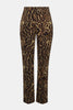 SILKY KNIT ANIMAL PRINT STRAIGHT PANTS
